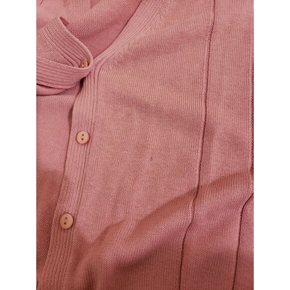 Hillard & Hanson, coral, button front, long sleeve, cardigan, size L - Picture 4 of 4